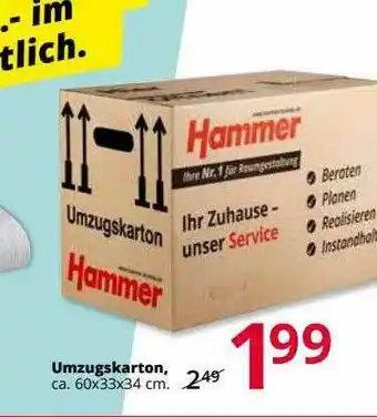 Hammer Umzugskarton Hammer Angebot