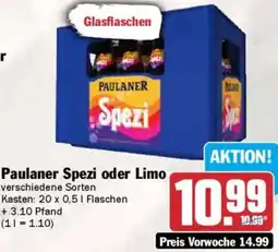 AEZ Paulaner Spezi oder Limo Angebot