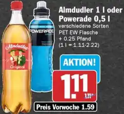 AEZ Almdudler oder Powerade Angebot