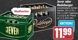 AEZ Jever oder Radeberger Angebot