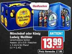 AEZ Mönchshof oder König Ludwig Weißbier Angebot