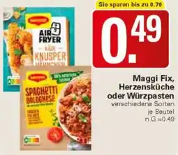 WEZ Maggi Fix, Herzensküche oder Würzpasten Angebot