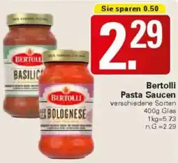 WEZ Bertolli Pasta Saucen Angebot