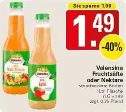 WEZ Valensina Fruchtsäfte oder Nektare Angebot