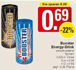WEZ Booster Energy-Drink Angebot