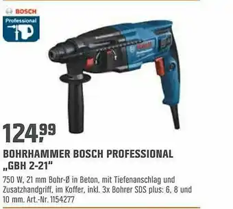 OBI Bohrhammer Bosch Professional „gbh 2-21“ Angebot