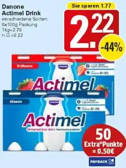 WEZ Danone Actimel Drink Angebot