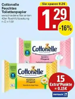 WEZ Cottonelle Feuchtes Toilettenpapier Angebot