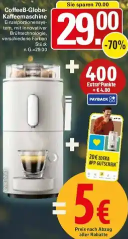 WEZ CoffeeB-Globe Kaffeemaschine Angebot