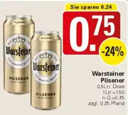 WEZ Warsteiner Pilsener Angebot