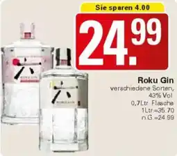WEZ Roku Gin Angebot