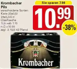 WEZ Krombacher Pils Angebot