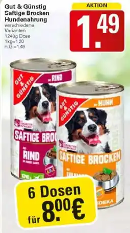 WEZ Gut & Günstig Saftige Brocken Hundenahrung Angebot