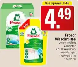 WEZ Frosch Waschmittel Angebot