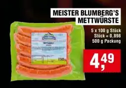 Handelshof Meister blumberg's mettwürste Angebot