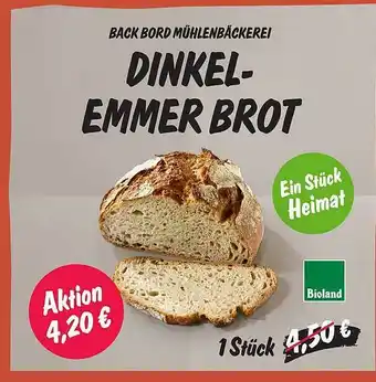 Temma Dinkel-emmer Brot Angebot