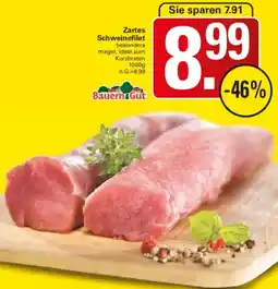 WEZ Bauern Gut Zartes Schweinefilet Angebot
