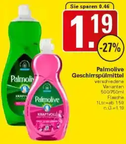 WEZ Palmolive Geschirrspülmittel Angebot