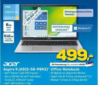 Euronics XXL Acer Aspire 5 (a515-56-p8nz) Office-notebook Angebot