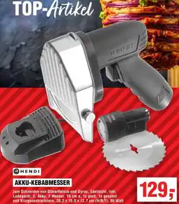 Handelshof Hendi akku-kebabmesser Angebot