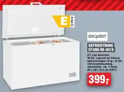 Handelshof Exquisit gefriertruhe GT400-HE-041E Angebot