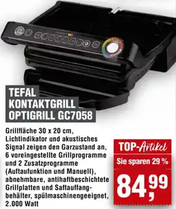 Handelshof Tefal kontaktgrill optigrill GC7058 Angebot