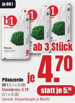 B1 Discount Baumarkt b1 Pflanzerde Angebot
