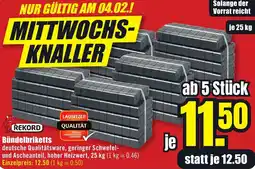 B1 Discount Baumarkt REKORD Bündelbriketts Angebot