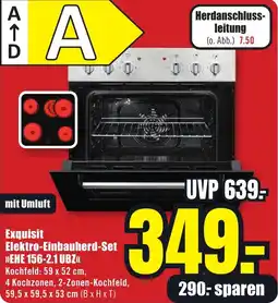 B1 Discount Baumarkt Exquisit Elektro-Einbauherd-Set EHE 156-2.1 UBZ Angebot