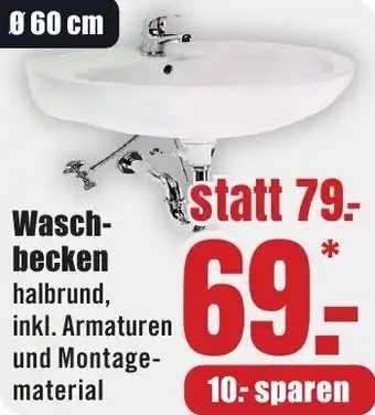 B1 Discount Baumarkt Waschbecken Angebot