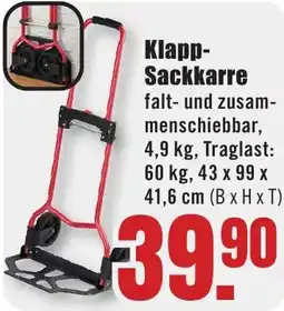 B1 Discount Baumarkt Klapp Sackkarre Angebot