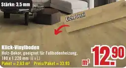 B1 Discount Baumarkt Klick-Vinylboden Angebot