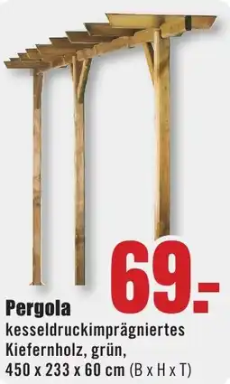 B1 Discount Baumarkt Pergola Angebot