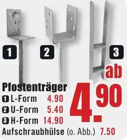 B1 Discount Baumarkt Pfostenträger Angebot