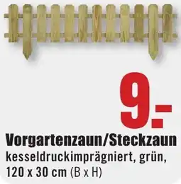 B1 Discount Baumarkt Vorgartenzaun/Steckzaun Angebot