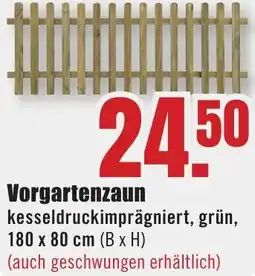 B1 Discount Baumarkt Vorgartenzaun Angebot