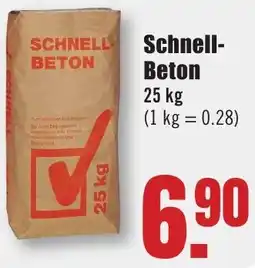 B1 Discount Baumarkt Schnell Beton Angebot
