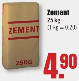 B1 Discount Baumarkt Zement Angebot