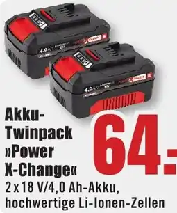 B1 Discount Baumarkt Akku Twinpack Power X-Change Angebot