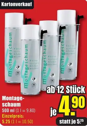 B1 Discount Baumarkt Montageschaum Angebot