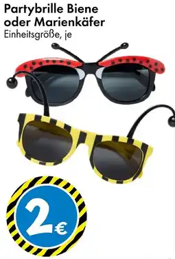 TEDi Partybrille Biene oder Marienkäfer Angebot