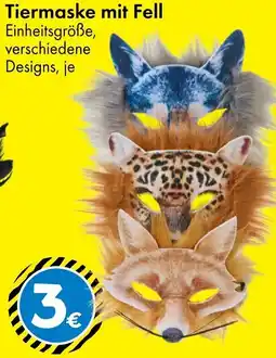 TEDi Tiermaske mit Fell Angebot