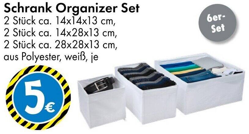 Schrank Organizer Set Angebot bei TEDi