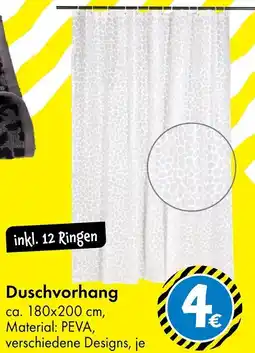 TEDi Duschvorhang Angebot