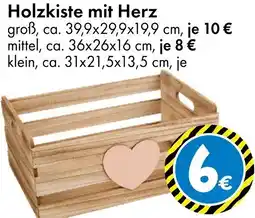 TEDi Holzkiste mit Herz Angebot