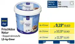 METRO METRO Chef Frischkäse Natur Angebot