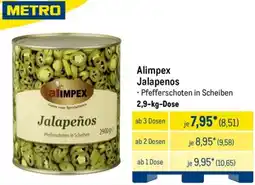 METRO METRO Alimpex Jalapenos Angebot