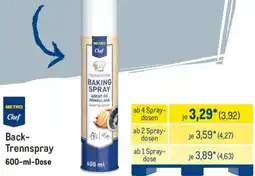 METRO METRO Chef Back Trennspray Angebot