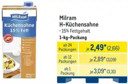 METRO Milram H-Küchensahne Angebot