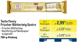 METRO Tante Fanny Frischer Blätterteig Gastro Angebot